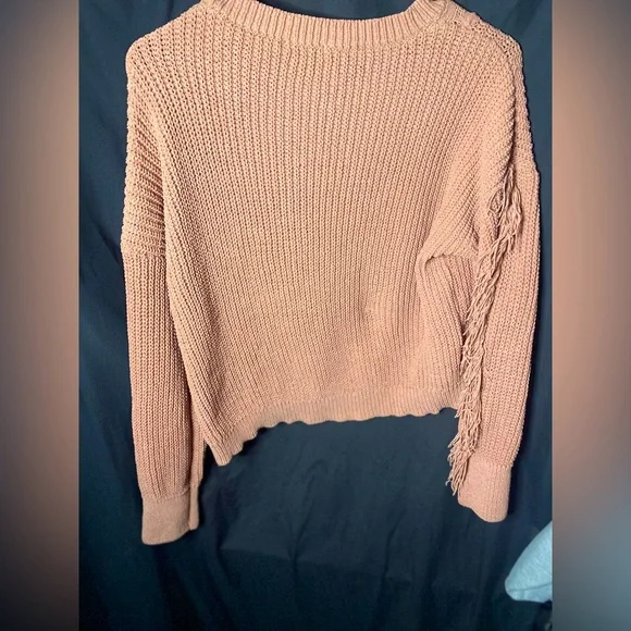 Fashion Nova Fringe Sleeved Sweater - Picture 4 of 4